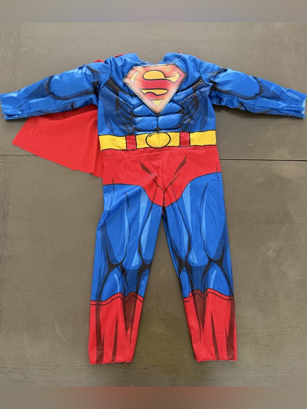 3T/4T Superman Muscle Chest Costume with Cape Blue & Red